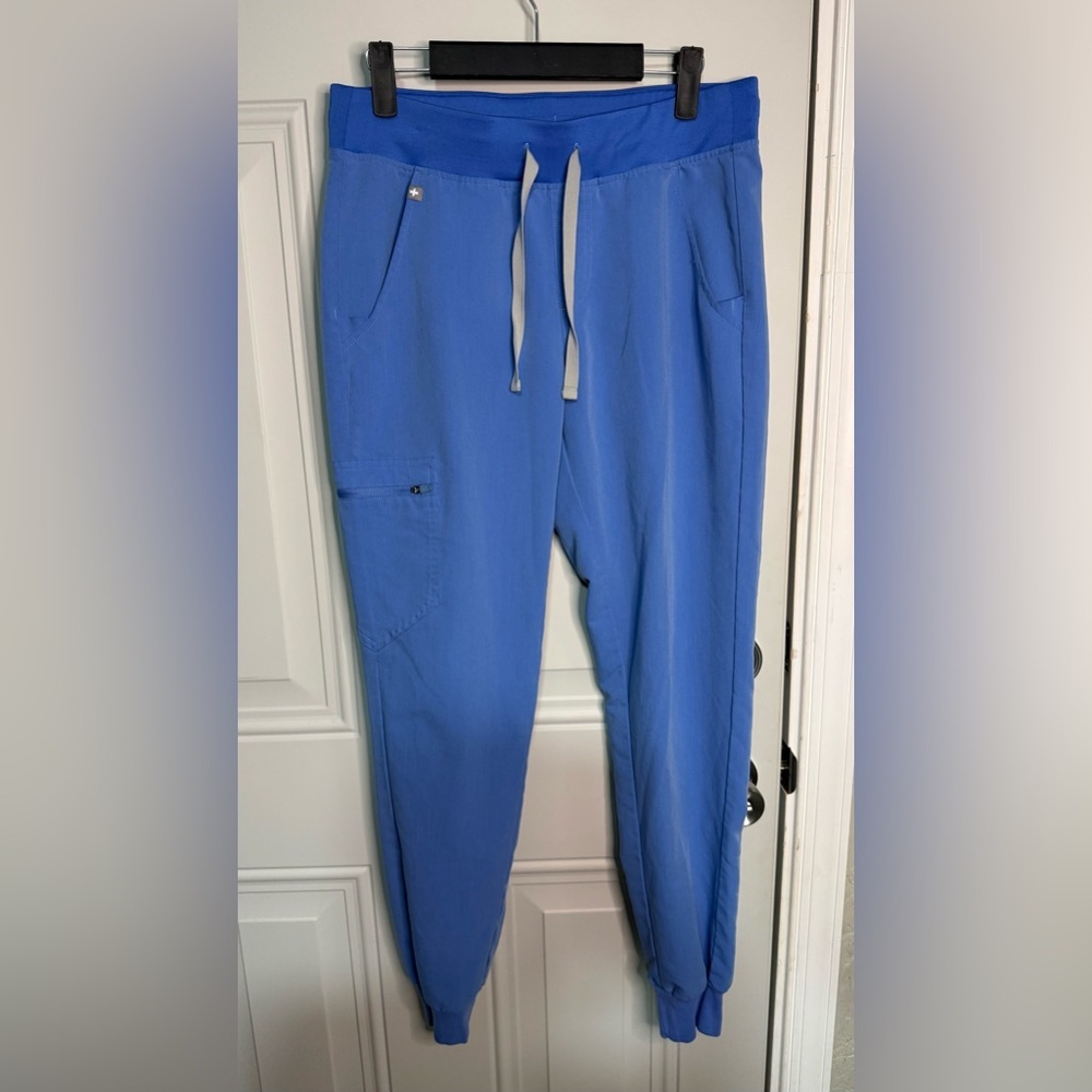 FIGS Women’s Small‎ Blue Jogger Scrub Pants Stretch Medical Uniform